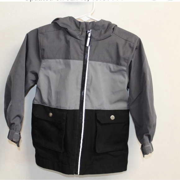 Swiss Tech Other - SWISS ARMY TODDLER JACKET GRAY AND BLACK HOODIE W VELCRO ADJ SLEEVES | SIZE 4T
